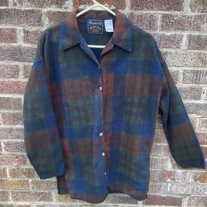 Fleece Plaid Jacket